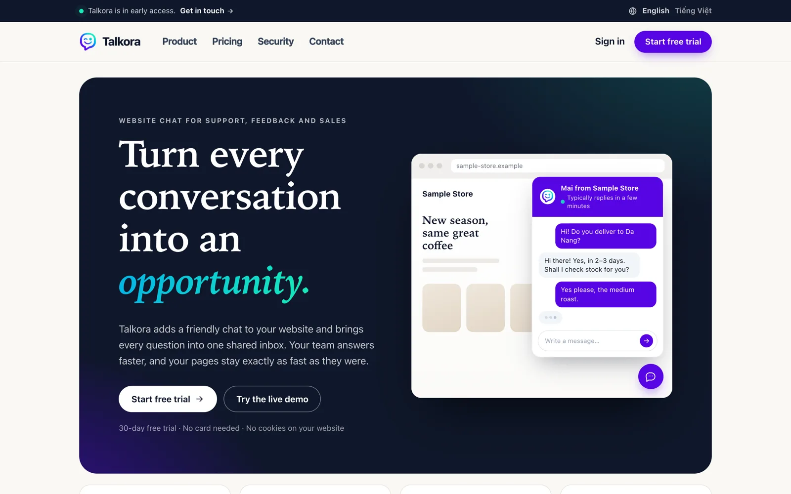 Talkora screenshot 1